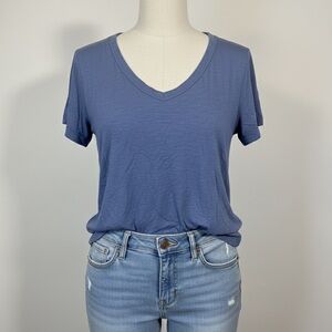 MyStyle Women's Blue Short Sleeve Tee